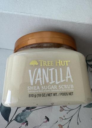 Сахарный скраб для тела tree hut vanilla shea sugar scrub, 510 г