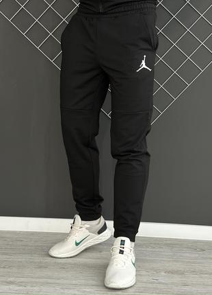 Мужские спортивные штаны jordan черные демисезонные весенние осенние джордан черного цвета