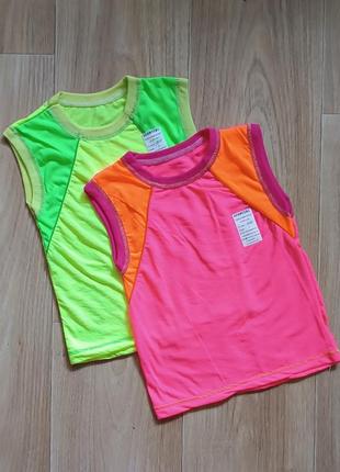 Детские безрукавка майки (набор 2 шт) на девочку 20215
