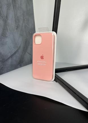 Чехол на iphone 15 plus full silicone case открытая камера, закрытый низ