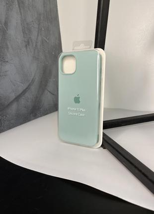 Чехол на iphone 15 plus full silicone case открытая камера, закрытый низ