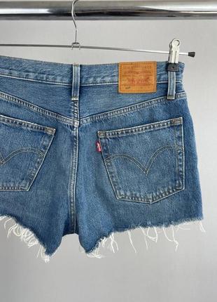 Женские джинсовые шорты levi’s premium 501 оригинал