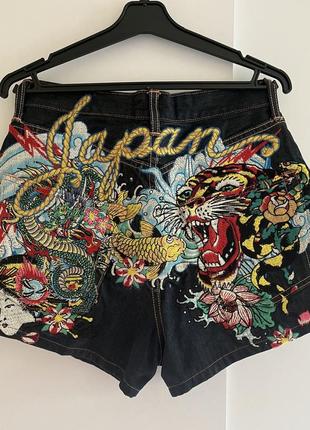 Джинсові шорти ed hardy rare