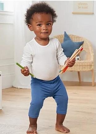 Удобные детские хлопковые леггинсы, капри от tcm tchibo (чибо), нитевичка, 74-80 см