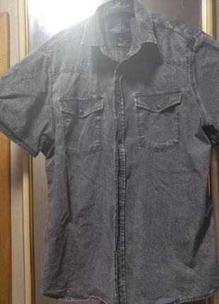 Рубашка джинсовая, размер 52-54