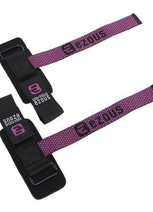 Напульсник спортивний фіксатор для зап'ястя та кисті з лямкою для тяги b-01 чорно-фіолетовий (35636054), ezous