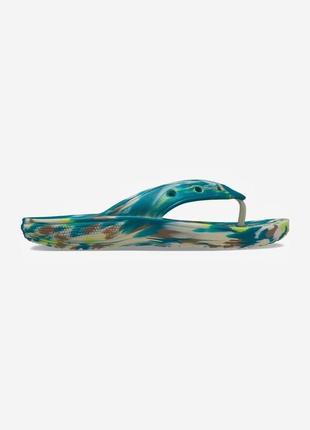 Вьетнамки, пляжные тапочки, шлепки шлпанцы тапки для бассейна crocs classic marbled flip 38-39 размер