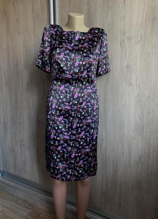 Marianne milani couture роскошное шелковое кутюрное платье