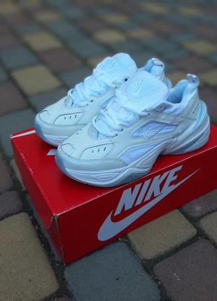 Женские кроссовки nike m2k tekno білі з сірим 38