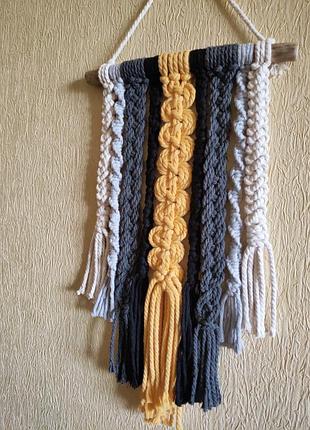 Панно декор на стену макраме ручная работа