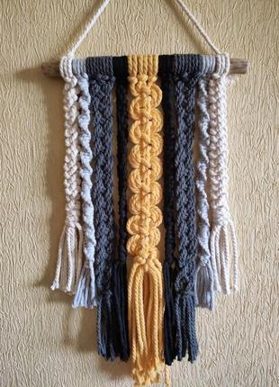 Панно декор на стену макраме ручная работа