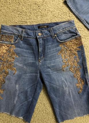 Шорты джинсовые roberto cavalli оригинал бренд размер 42, на размер s,m,l