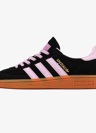 Adidas handball special black pink 🌺, кроссовки женские адидас, жанкие кроссовки адидас демисезонные