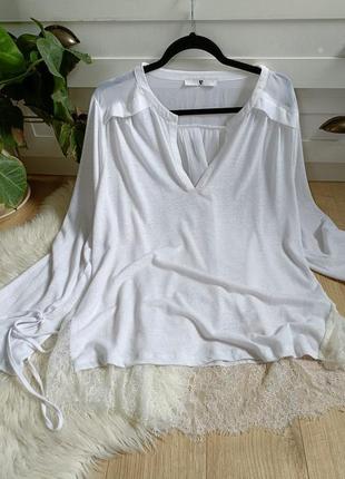 Классная белая блуза от by very, размер 4xl