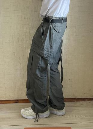 Карго bondage брюки широкие japanese хаки ориит y2k бондаж реп cargo