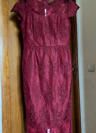 Випускне мереживне плаття, дуже гарне вживу! 10розм.