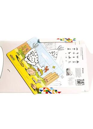 Детские пазлы 3 в 1  зеленая курочка такая мака 960209 20 nia-mart