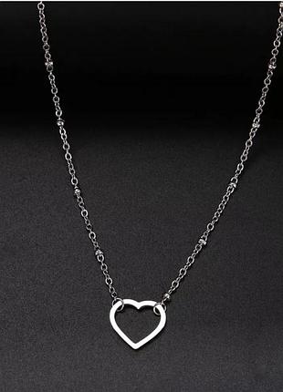 Ланцюжок цепочка чокер підвіска ожерелье сердечко