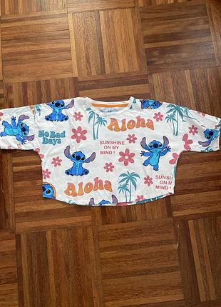 Нова вкорочена бавовняна футболка disney by primark s uk 🇬🇧