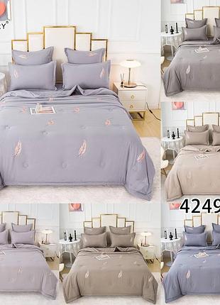 Комплект летнее одеяло на синтепоне, Простынь и наволочки микросатин