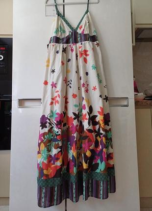 Длинный сарафан, летнее платье,  свободный сарафан , хлопковый сарафан