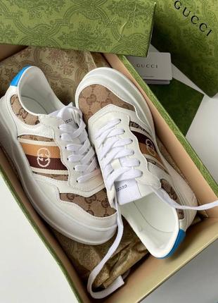 Gucci gg sneakers white 371 фото