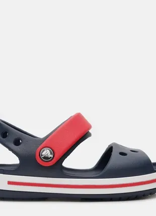 Сандалии босоножки кроксы на мальчика 29 размер crocs crocband navy/red с12