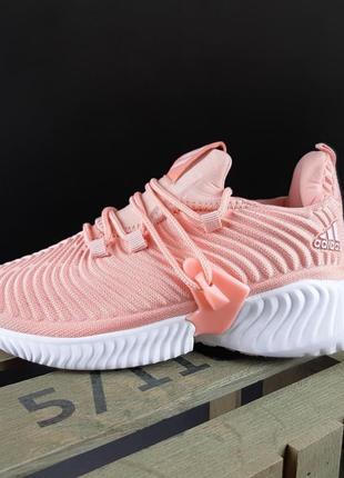 Adidas alphabounce instinct пудровые кроссовки женские адидас весенние летние демисезонные демисезон низкие текстильные легкие качество