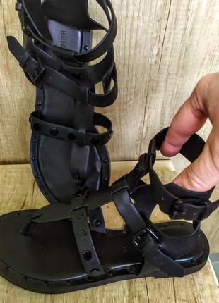 Кожаные сандалии в гречном стиле (kendall+kylie gladiator sandals, р.8м/38-39)