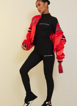 Брюки рубчик с разрезами plt