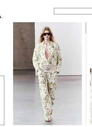Брендовая блуза оверсайз модный принт от zara2 фото