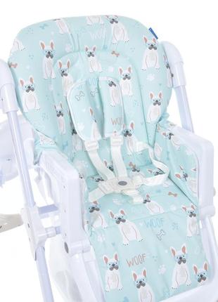 Дитячий стільчик для годування m 3233 puppy boy beige на nia-mart