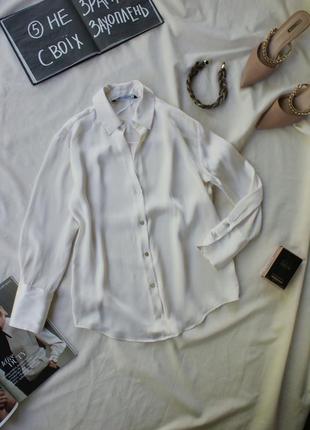 Базовая брендовая атласная блуза от zara
