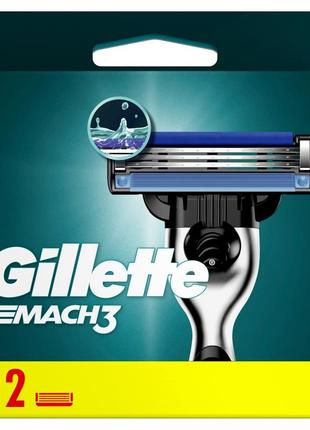 Змінні картриджі для гоління (леза касети) чоловічі gillette mach3 касети 12 шт2 фото