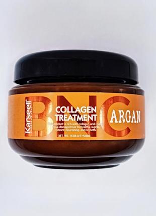 Набор для ухода за волосами karseell original argan collagen treatment. маска, шампунь, кондиционер2 фото