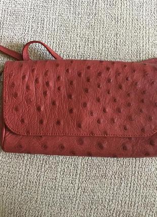 Стильна сумочка (клатч) зі шкіри страуса! торгуйся!