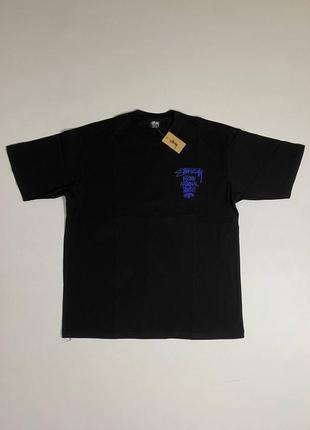 Футболка stussy blue logo tee