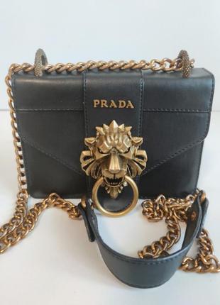 Сумка в стиле бренда prada. made in italy