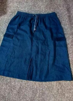 Юбка из льна