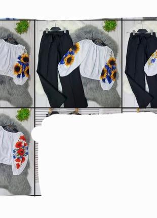 Стильний костюмчик для дівчаток