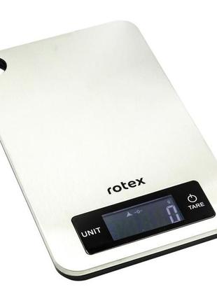 Весы кухонные электронные платформа rotex rsk21-p нержавеющая сталь lcd дисплей