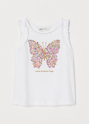 Топ майка на девочку h&amp;m 2-4 8-10 лет 104 140 см рост