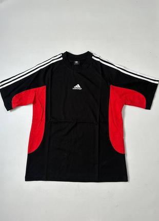 Новая мужская футболка balenciaga x adidas medium fit t-shirt баленсиага • s-m