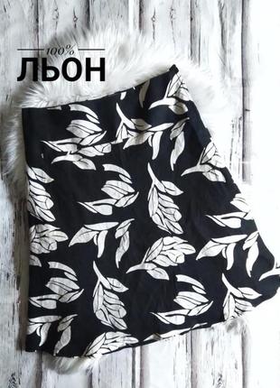 Летняя льняная юбка h&amp;m