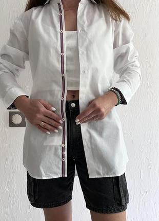 Рубашка базовая модель белый