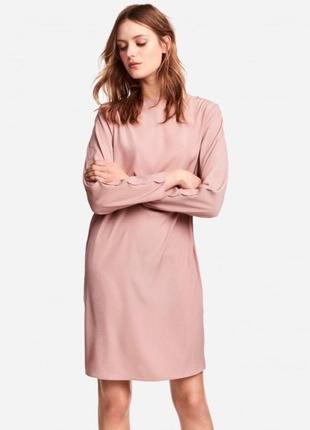 Нова жіноча ніжно рожева вільна сукня h&m