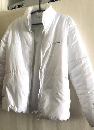 Белая куртка с росписью