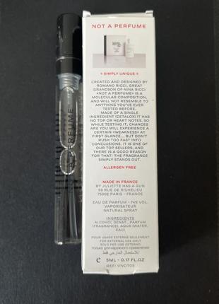 Пробник парфюма juliette has a gun аромат not a perfume духи edp - 5 мл3 фото