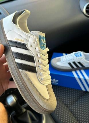 Жіночі кросівки adidas samba white black