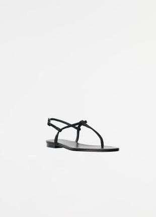 Zara кожаные босоножки, 39